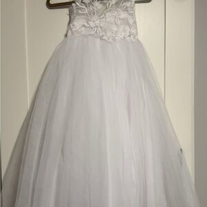 Beautiful White Floral Kids Dress